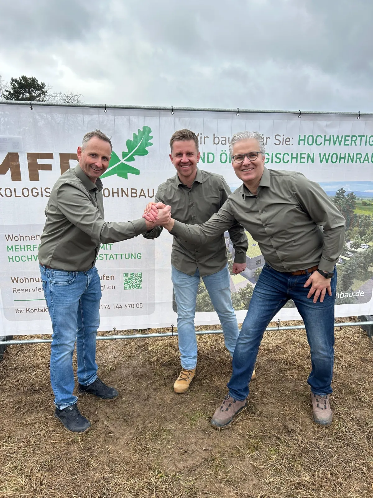 Die drei Geschäftsführer der MFD Ökologischer Wohnbau GmbH